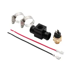 Fan Thermostat Temperature Switch Heavy Duty Sturdy Radiator Fan Thermostat Control Kits Motorcycle for Truck Car Replaces