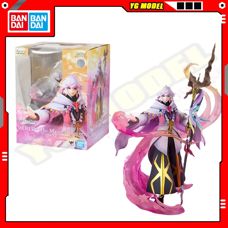 

BANDAI Fate Action Figures Model Figuarts Zero Flower Magician Merlin Amusement Figures Toys Brand New Genuine Original