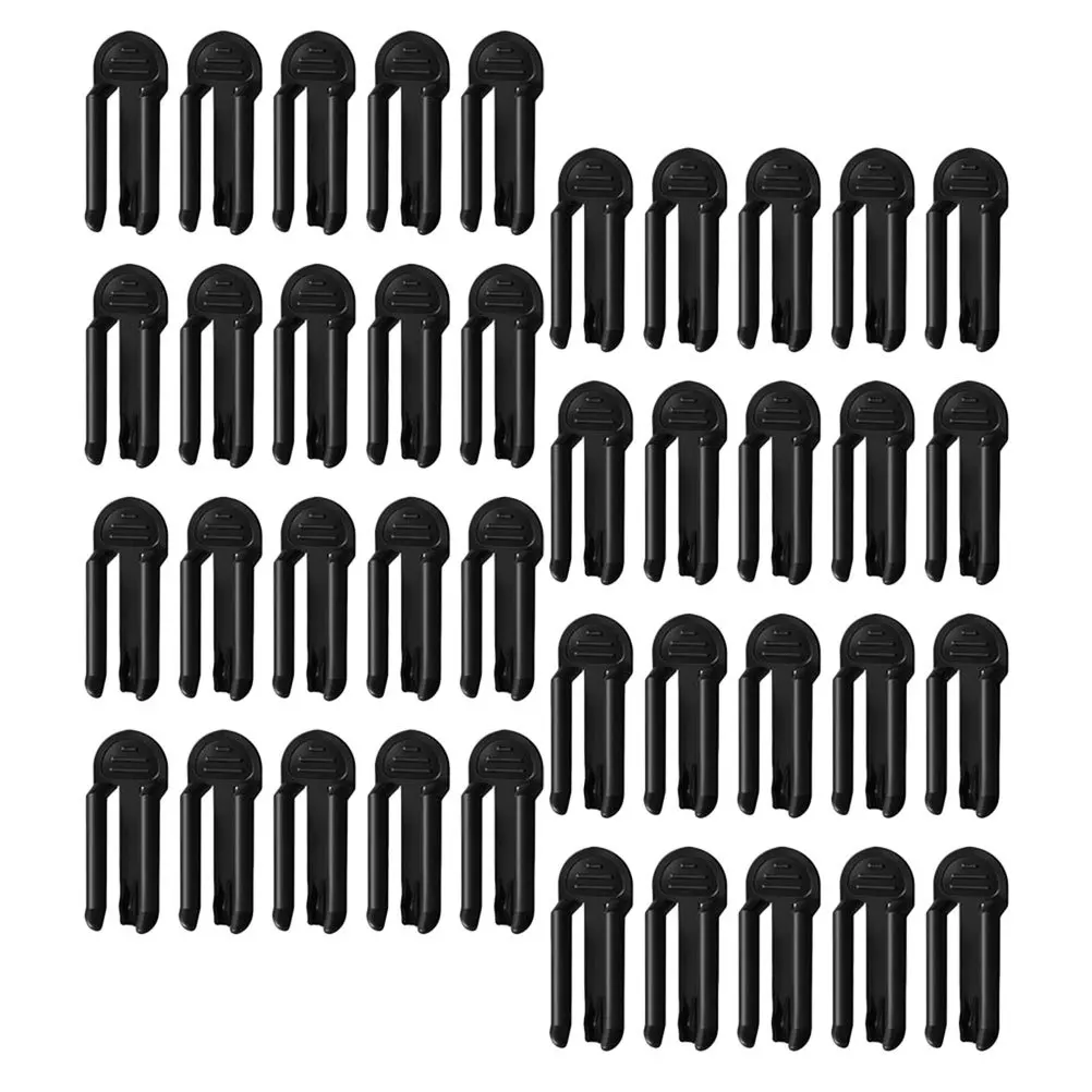 

60Pcs Garbage Bag Clips Plastic Trash Can Clamps Anti-Slip Fixation for Bin Liners Household Kitchen Use Black