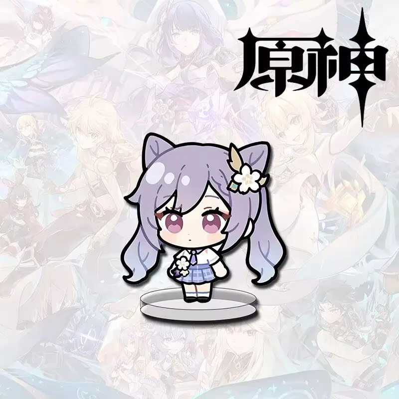 A Q-version poster of the "Genshin Impact" merchandise featuring "Funina, Yachiko, Keiharu, Kuri" book desk decoration