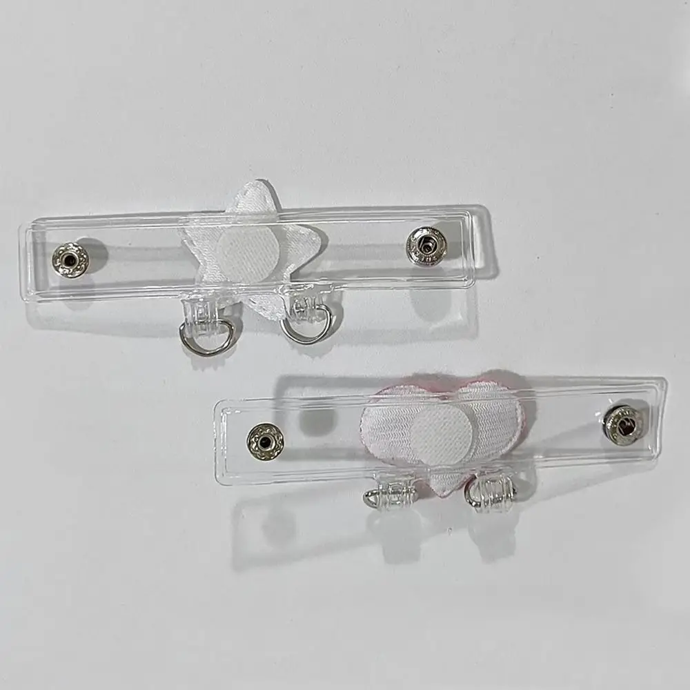 1pc Durable Transparent Bag Expansion Buckle with Double D-Rings Decorative Bag Strap Extender Bag Charm Holder Handbag