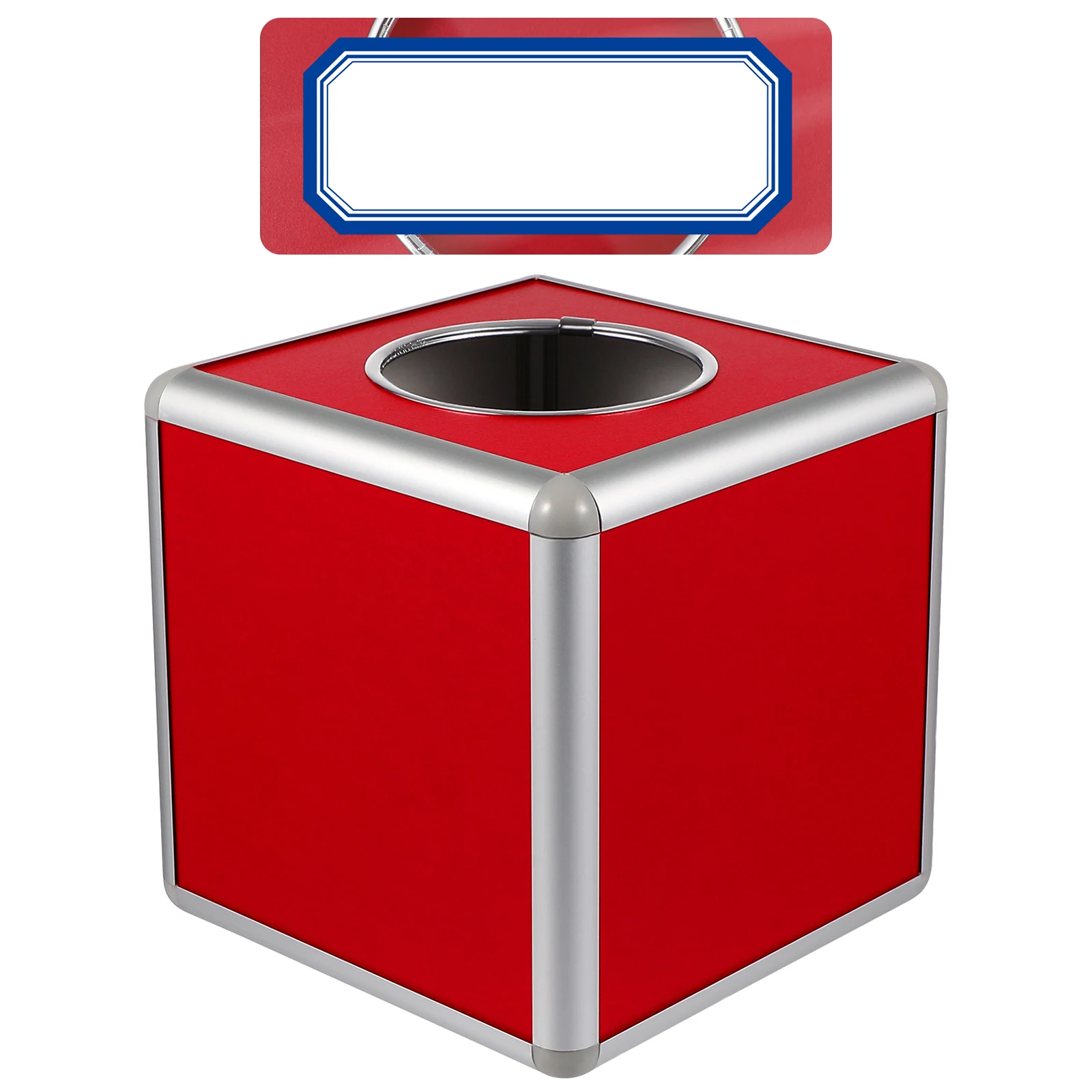 Lottery Box Raffle Ballot Container Aluminum Alloy Ticket Draw Large Capacity Gaming Events Decorative Balls