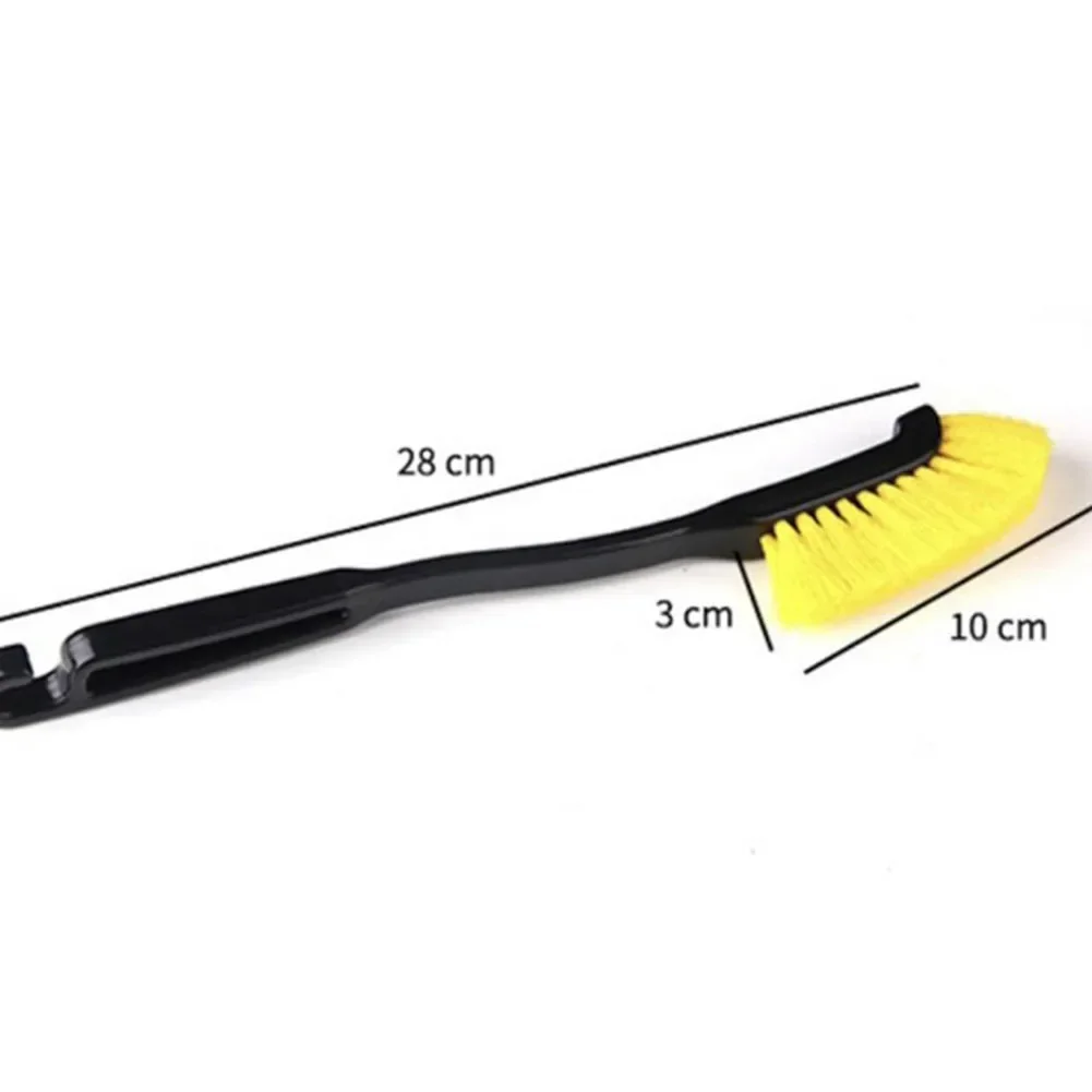 1pcs Car Wheel Tire Rim Detailing Brush Truck Wheel Wash Detail Brushes With Plastic Handle Automobile Washing Cleaner Tools