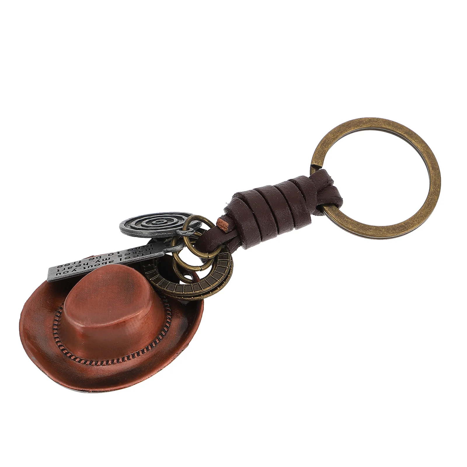 

1pc Vintage Hat Keychain Metal Key Ring Unique Jewelry for Women Men Great Decorations Vintage Keychain Holder
