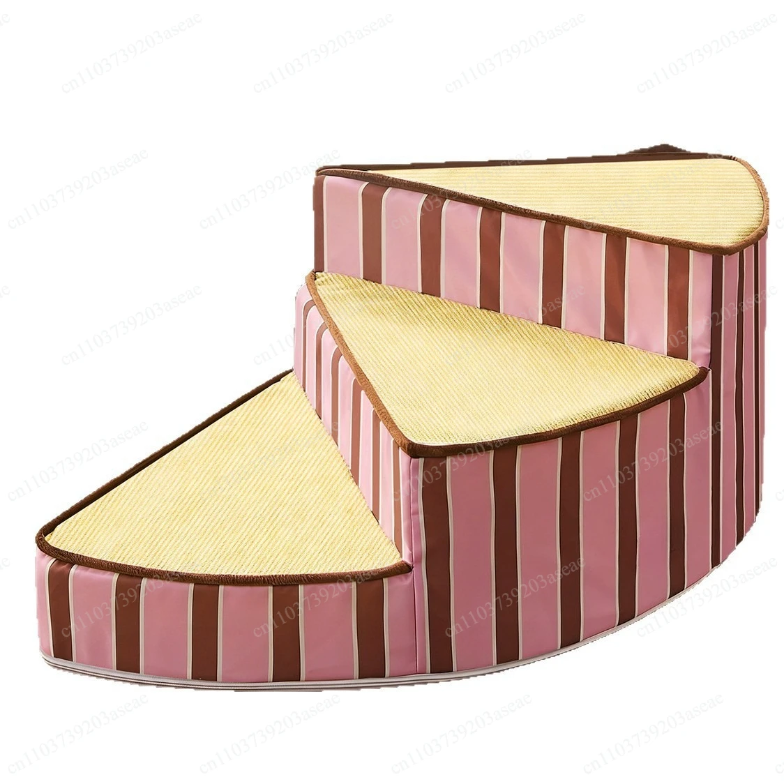 Pet Rotating Ladder for Dogs Getting into Bed Stairs, Removable and Washable, Small Sponge Step Cat Compatible Stairs