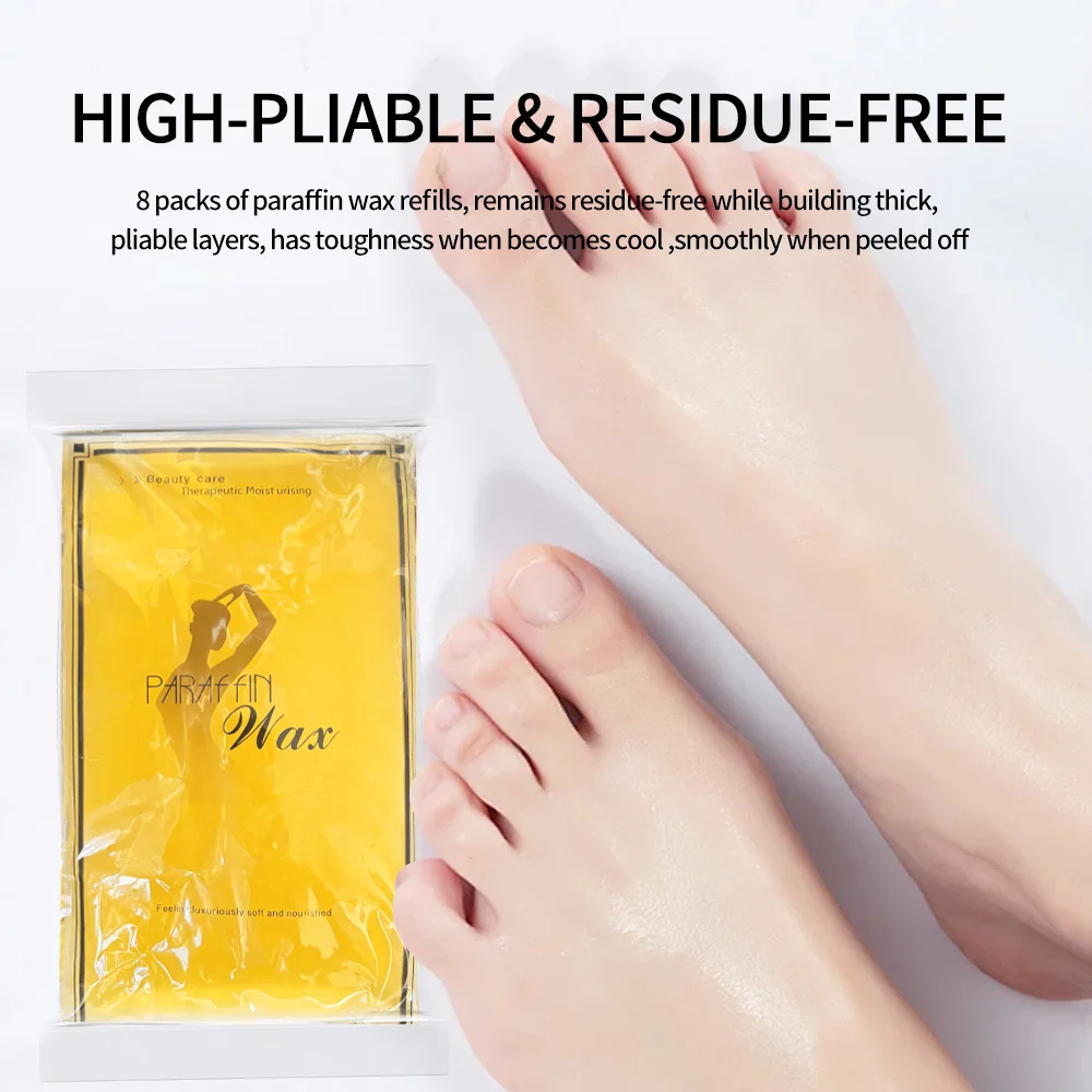 شمع البارافين لليد والقدمين ، رائحة اللافندر ، الحمام ، الترطيب ، الأصفر ، الليمون