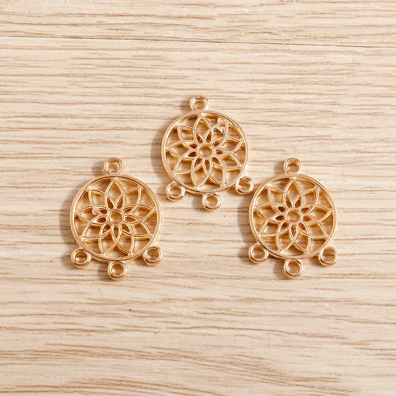 Tusember 30 Stück 14*19mm Legierung Hohl-Traumfänger-Anhänger, Verbindungsstücke für DIY-Halsketten, Ohrringe, Schmuckherstellung, Zubehör – Detail 6