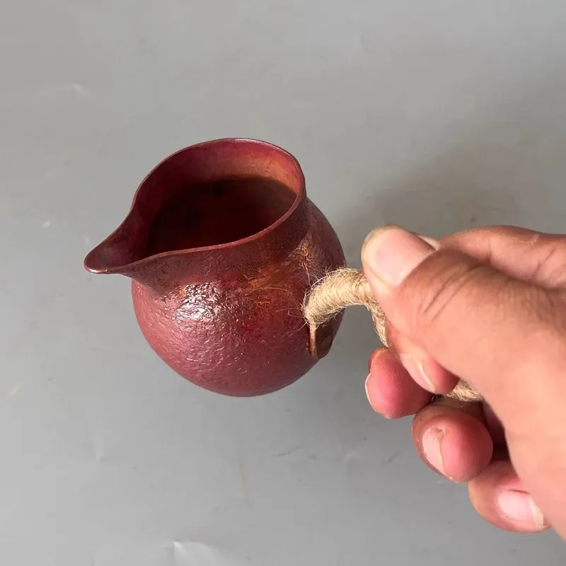 

Milk Tea Retro Copper Pure Copper Jar Cup Storage Hand Forging Handle Gift