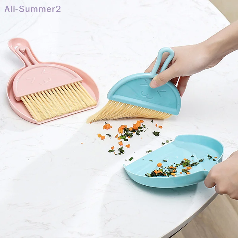 {Summer2}Multi-Purpose Mini Desktop Cleaning Brush And Dustpan Set Table Sweeper Garbage Shovel Keyboard Brush Cleaning Kit