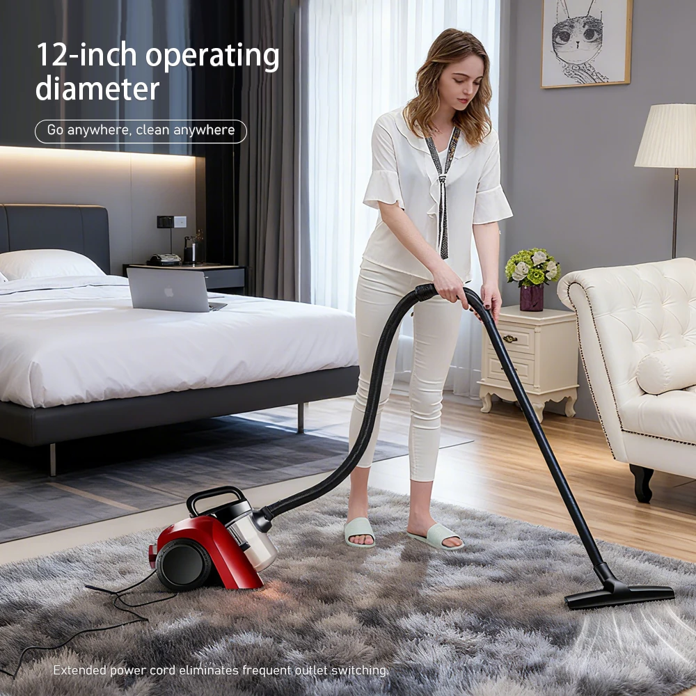 Handheld Vacuum Cleaner Portable High Power Suction Large Capacity Vacuum Carpet Sofa Vacuum Cleaner with Multiple Attachment