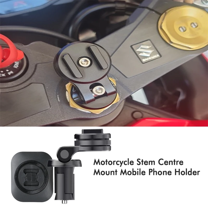 Motorrad Vorbau Center Mount Handy Halter Halterung Stoßfest Connect Basis GPS Navigation Schnelle Handy SP Unterstützung – Detail 1