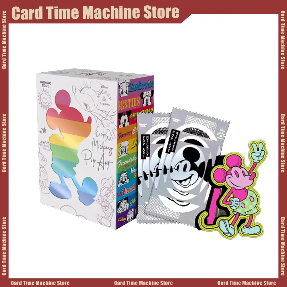 SHININGSOUL Mickey and Friends Pop Art Collector's Card Trading Cards Collection Card Anime Character Surprise Bag Gifts Toys