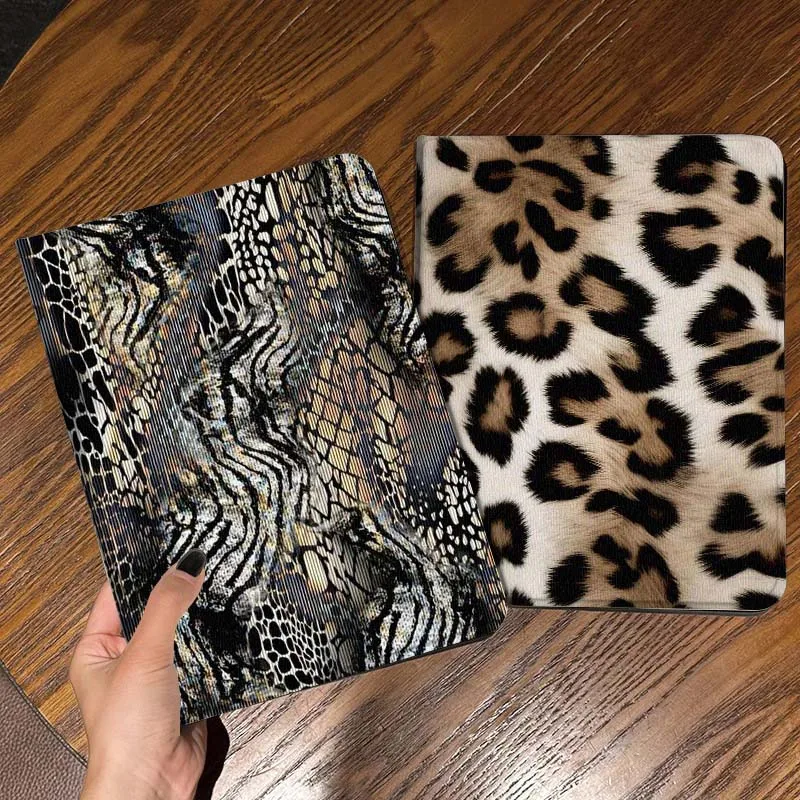 

Animal Print Pattern Fabric Tablet Case For Apple iPad Air Pro mini 1 2 3 4 5 6 7 8 9 11 M2 M3 M5 M4 5th 6th 7th 10th 11th Gift