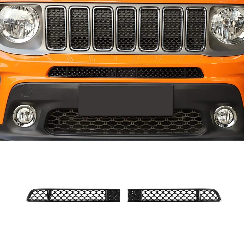 

Front Grill Mesh Inserts,Screens Grille Insert For Jeep Renegade 2019-2020 Car Accessories-A08Q