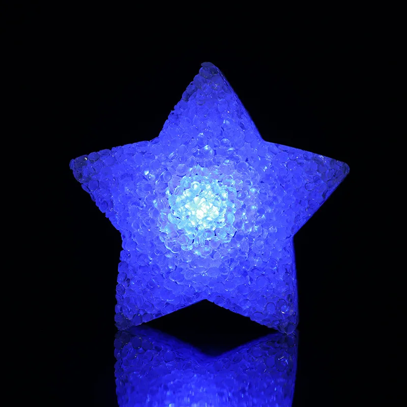 8cm Funny Glowing Handheld Star Flash Light LED Props Children\'s Performance Cheer Luminous Toy Party Decoration Glow Party