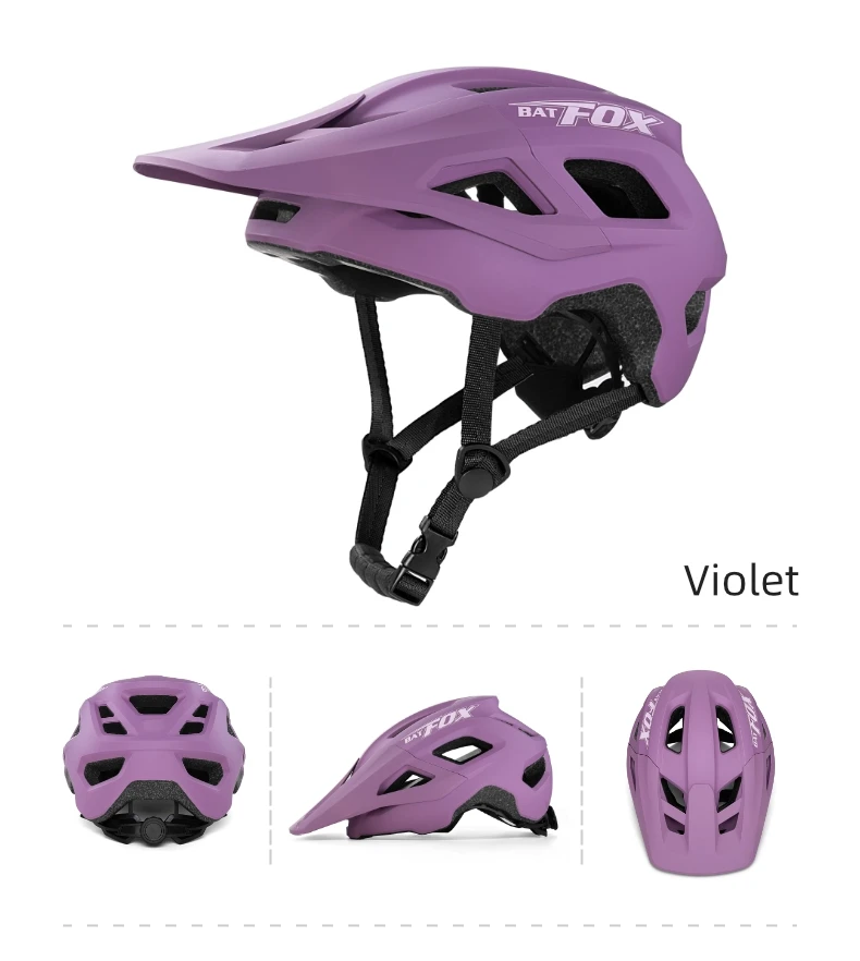 BATFOX MTB-Helm, Fahrradhelm, Integral geformter Helm, Capacete Fox, Casco Bicicleta, MTB-Mountainbike-Zubehör – Detail 12