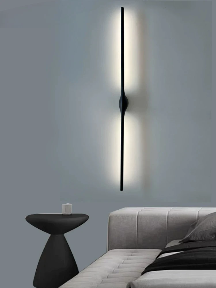 Long strip wall lamp, living room background wall, entrance hall, dining room, villa, staircase, bedside lamp, lighting fixture