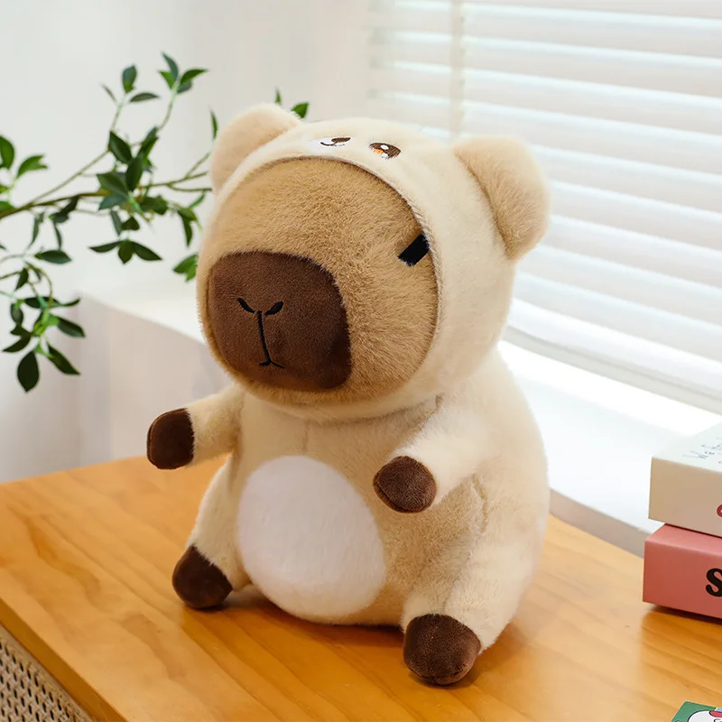 1pcs25cm transformez en capybara poupée kapibala peluche poupée machine poupée saint valentin cadeau mariage lancer peluche jouet