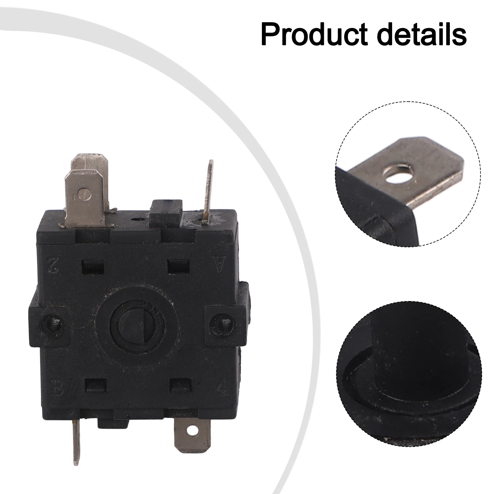 5-pin Switch Electric Heater Switch Kitchen Appliances 4cm approximately Switch Accessory Contact Type 3NC 1NO