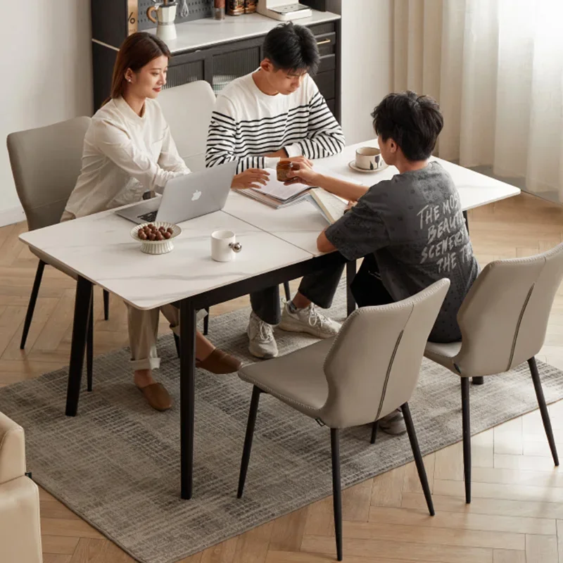 Home Kitchen Elegant Dining Tables Ceramic Table Extendable Slate Modern Rooms Restaurant Modern Rectangular Mesa Home Cafe image 5