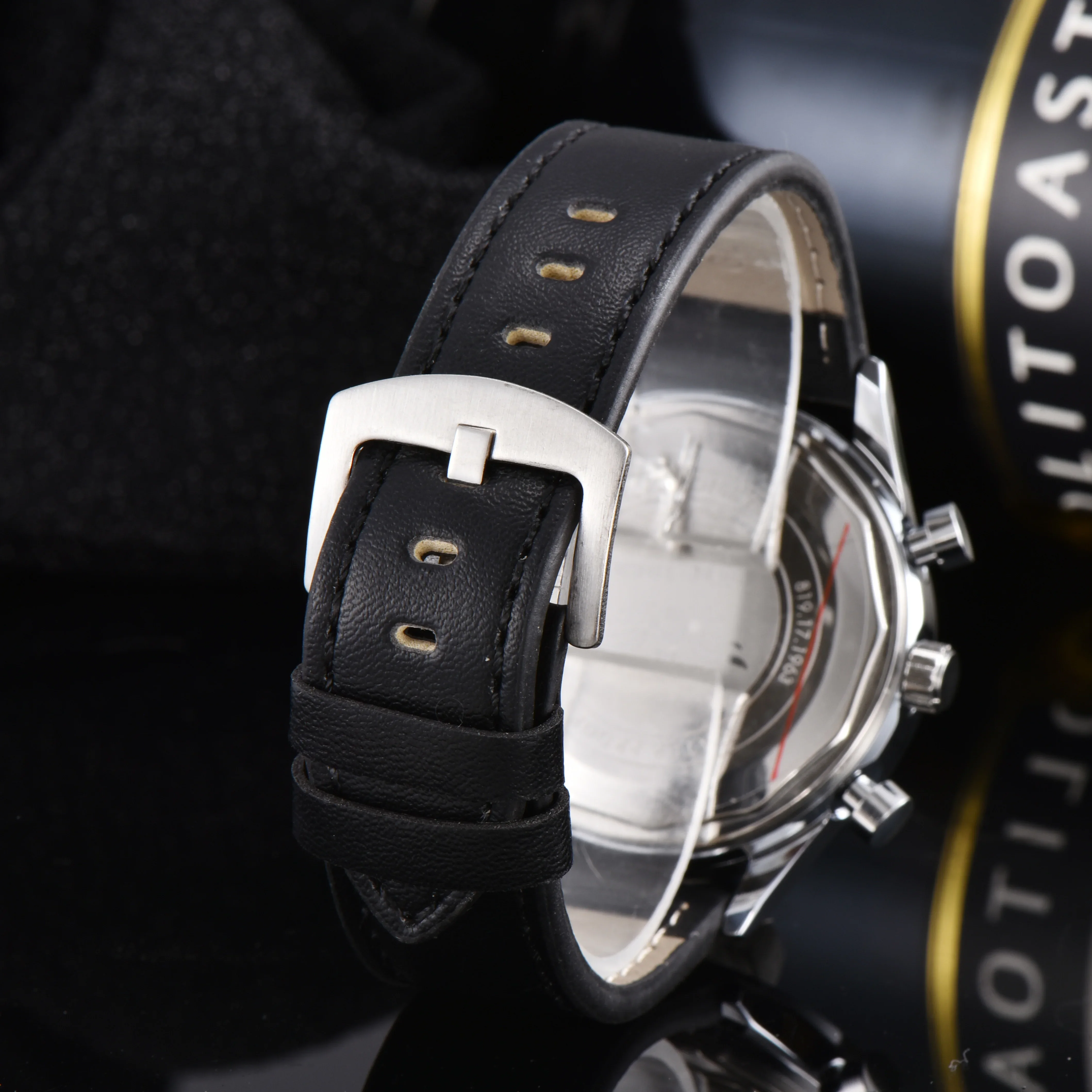 Fashionable Business Multifunctional Seagull 1963 Men's Watch Classic Retro Quartz Clock Waterproof Luxury Date Chronograph