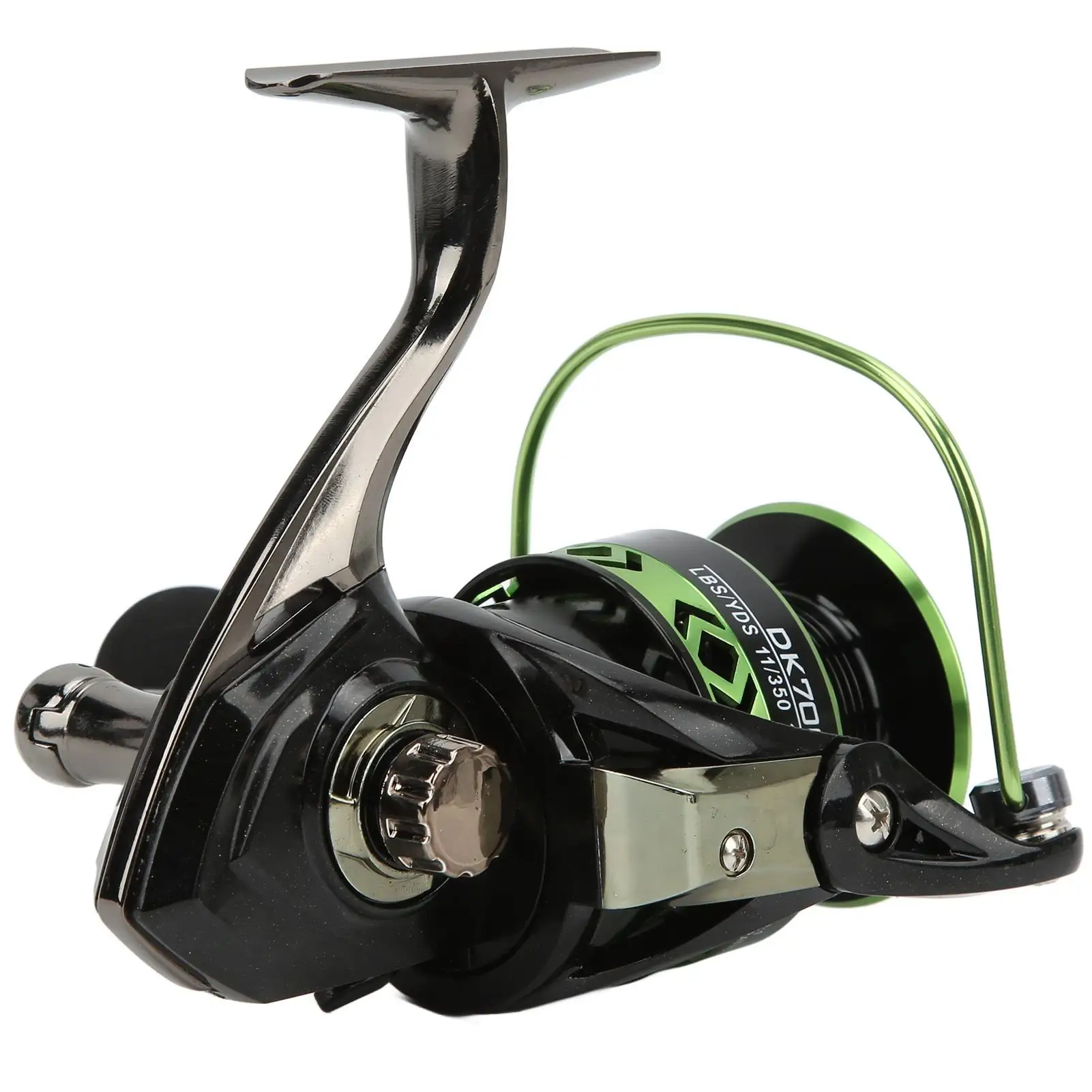 Metal Fishing Reel 5.2:1 Spinning Wheel with 45° Chamfer - DK2000-7000 Series Large Line Capacity