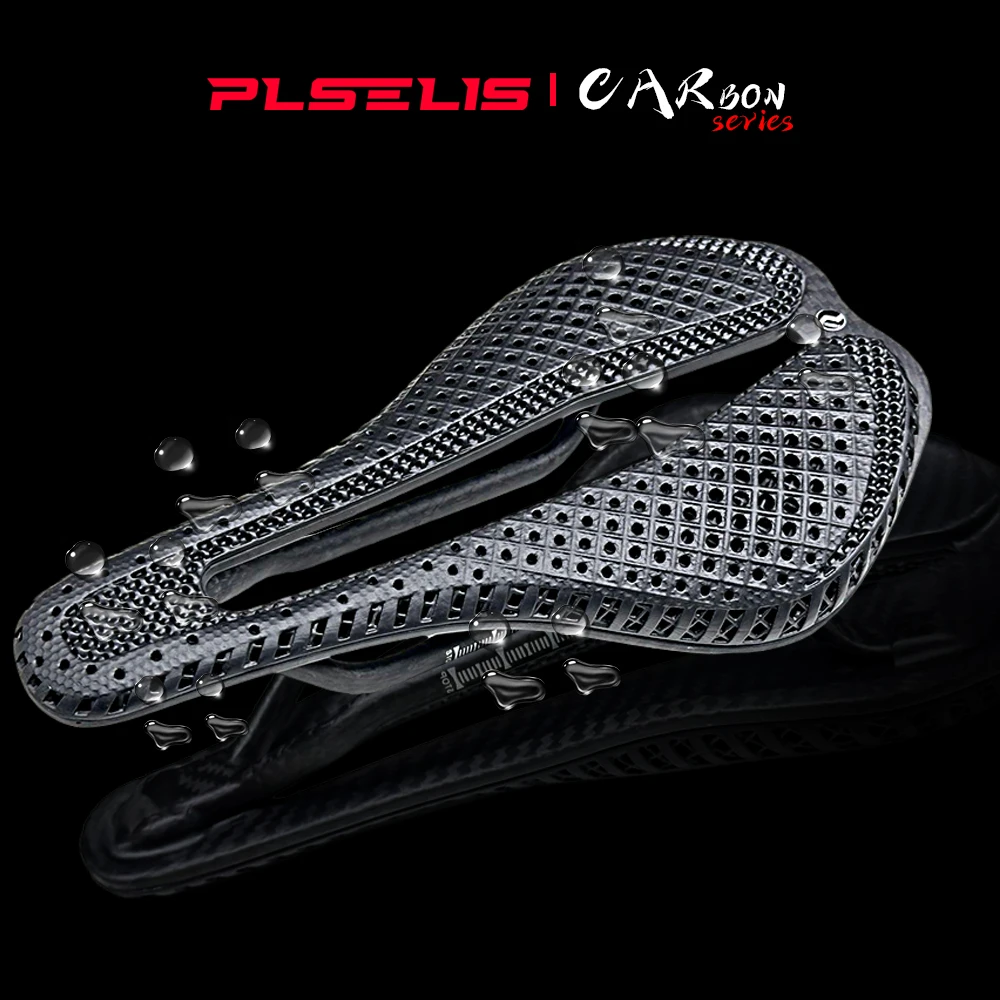 

Велосипедное сиденье Plselis из углеродного волокна: эргономичный дизайн, зональная амортизация, полая дышащая подушка, легкое (145 г)