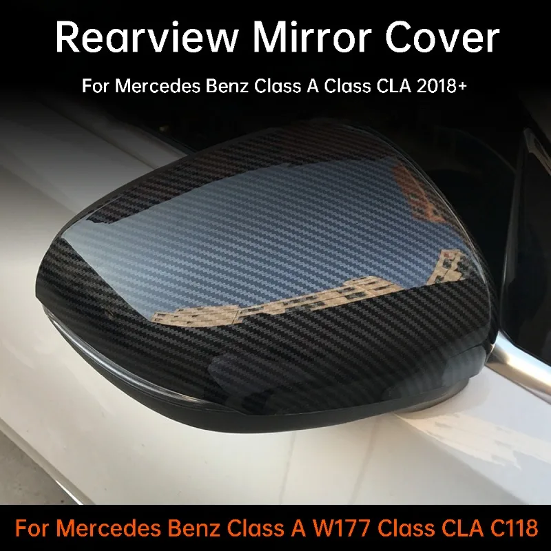

For Mercedes Benz Class A W177 CLA Class C118 Rearview Mirror Cover Car Side Mirror Protective Shell Anti-Collision Accessories