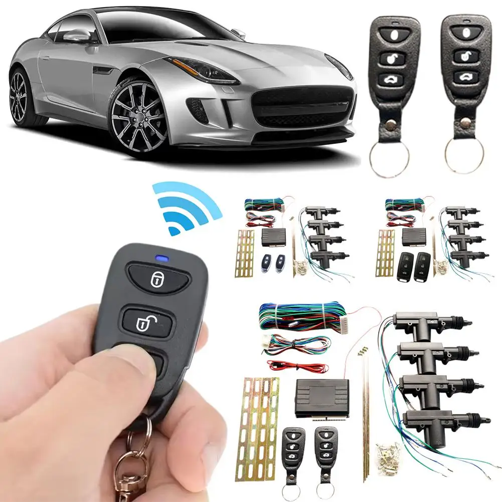 

Car Door Lock 433MHz 2 Remote Car Accessories Easily 12V Universal Install Keyless Door Actuator Lock System Entry Premium B9O0