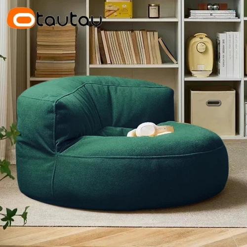 OTAUTAU 충전재 없는 야외 빈백 커버, 방수 빈백 푸프 의자, 정원 해변 수영장 퍼프 오토만 살롱 소파 좌석 SF133 