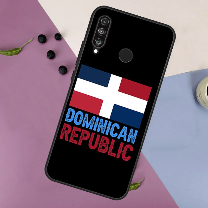 Flag of Dominican Republic Case For Huawei Mate 60 Pro P60 P40 P30 Lite Nova 5T 3i 8i 11i Nova 9 10 SE Y60 Y61 Y70 Y90