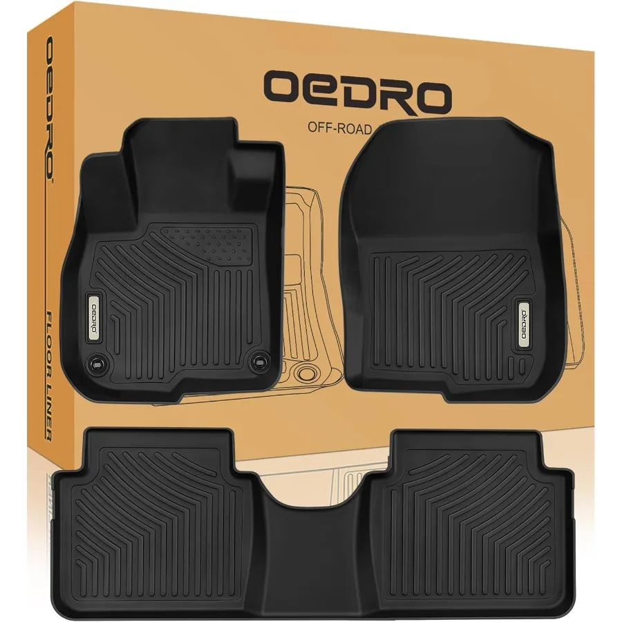 

Коврики AllWeather для Honda CRV 20172022, материал TPE с полным комплектом вкладышей для передних и задних сидений, прочный черный защитный