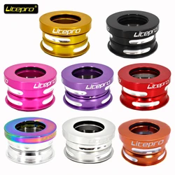 Litepro Folding Bike Headset Bmx 44Mm Integrated 1 1/8 Steering Fork Bearing Bicycle Press Box Column Cycling Cups