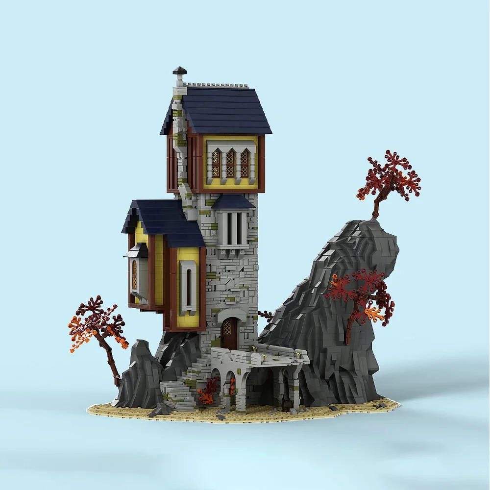 

3787 шт. MOC Лев самотня скалеф башня замок башня средневековая уличная сцена DIY строительные блоки детские игрушки подарок на Хэллоуин