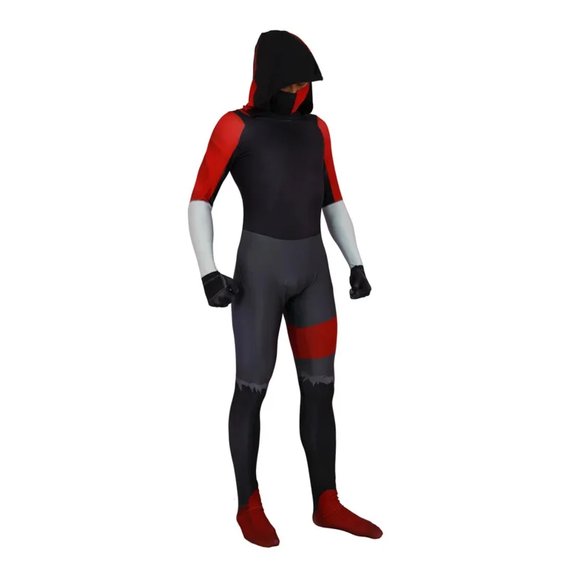 Ikonik Cosplay Kostüm Hoodie Overall Maske Spiel Rollenspiel Männer Uniform Zubehör Halloween Weihnachten Karneval kompletten Satz