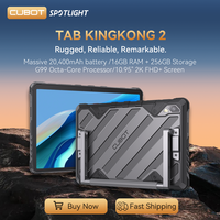 Cubot Tab KingKong 2, Rugged Tablet Android 14, Helio G99, 20400mAh Battery,16GB RAM+256GB ROM, IP68 Waterproof, 10.95\