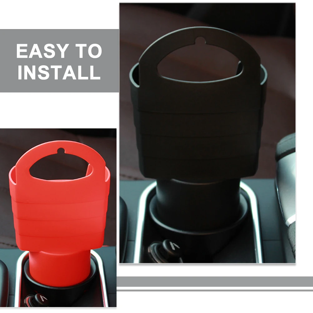 

2pcs Car Cup Holder Black Red French Fry Storage Box Vehicle Phone Holder Car Bin Tidy Auto Interior Accessories