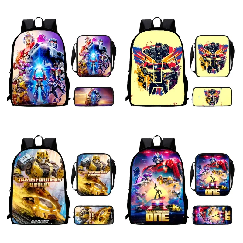 Cartoon Transformers Child School Backpack With Shoulder Bags Pencil Bags For Kindergarten,Light Weight School Bags For Boy Girl