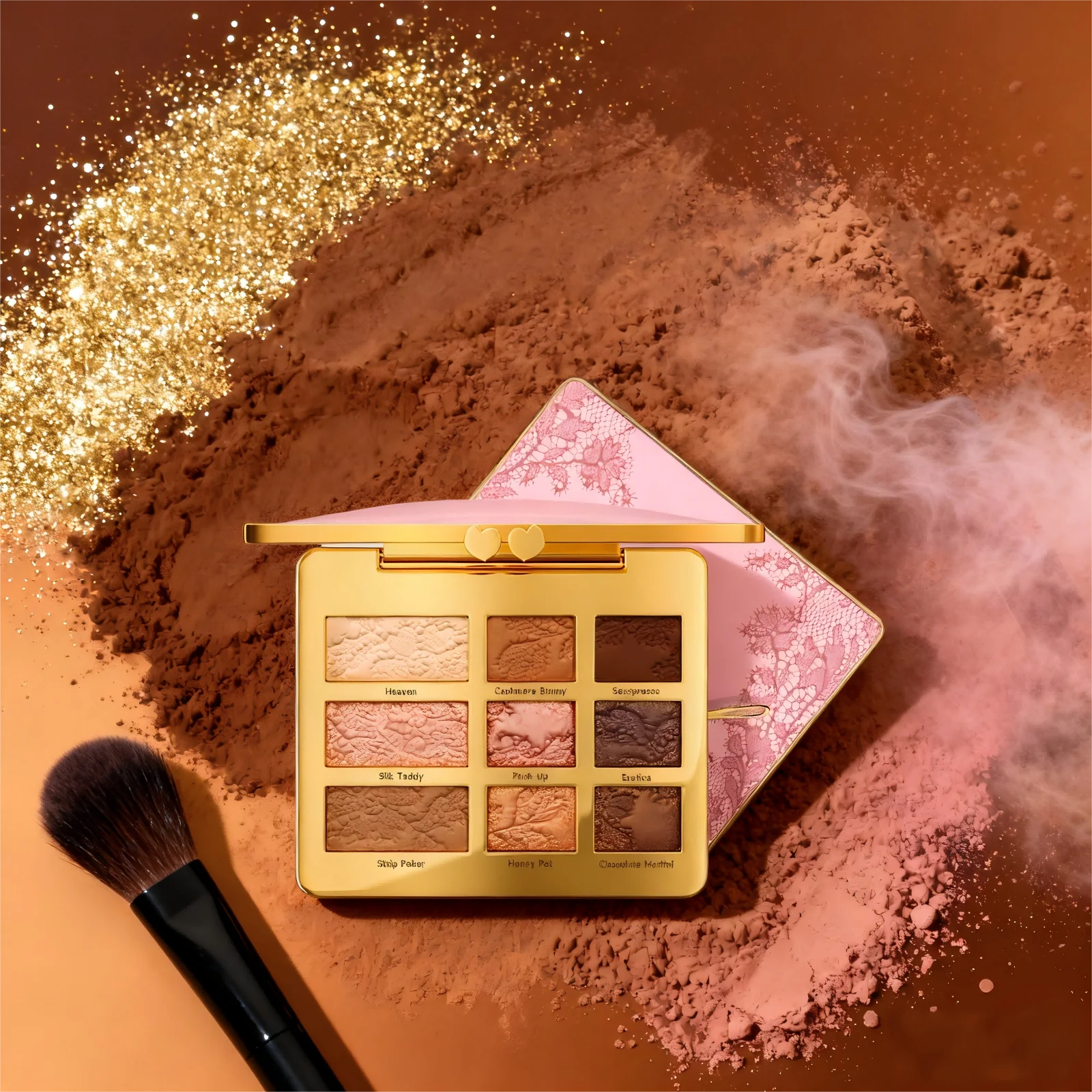 

Makeup Eyeshadow Palette 9 Colors Waterproof Smudge-Proof Matte Nude Shimmer Smoky Eye Shadow Makeup Glitter Eyeshadow Palette