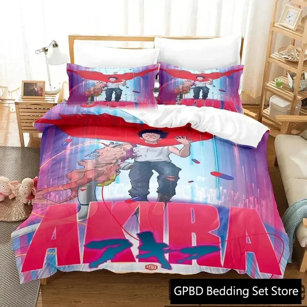 

3D Print Akira Anime Comfortable Duvet Quilt Cover Pillowcase Bedding Set Children Bedroom Decoration Home Textile
