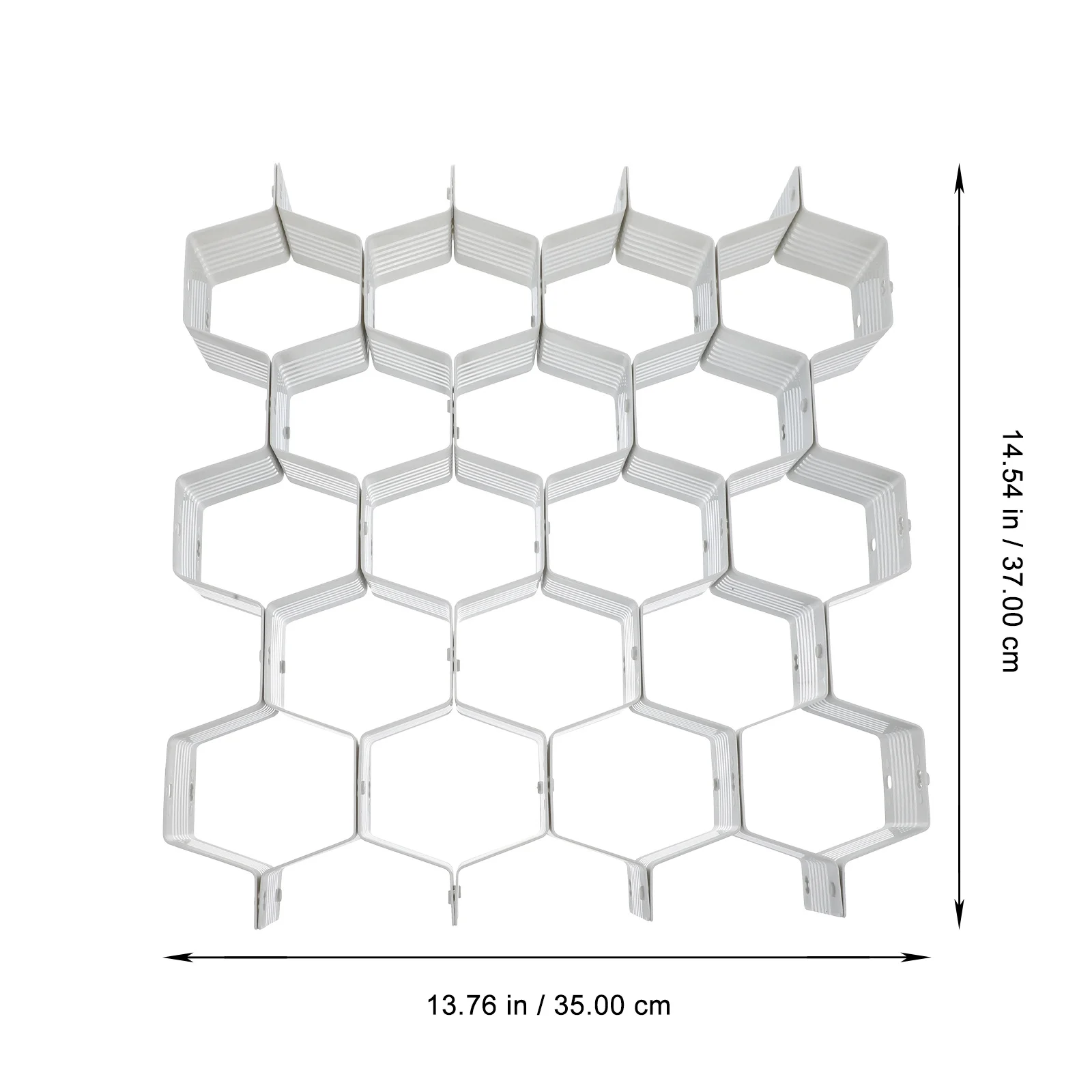 1Set Drawer Divider Plastic Sub-Grid Organizer for Deep Drawer Storage DIY Honeycomb Grid Multipurpose Sundries Organizer