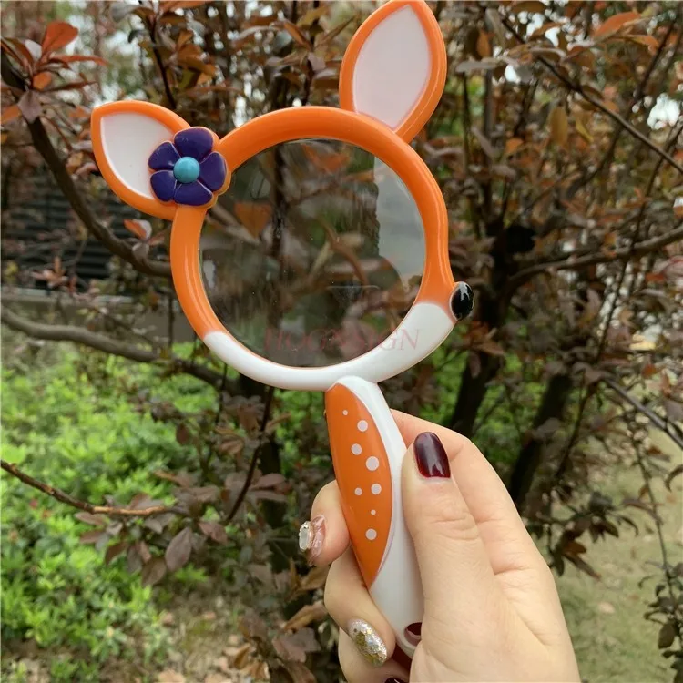 Cute Little Deer Cartoon Children's Kindergarten Insect Observer Handheld Magnifier