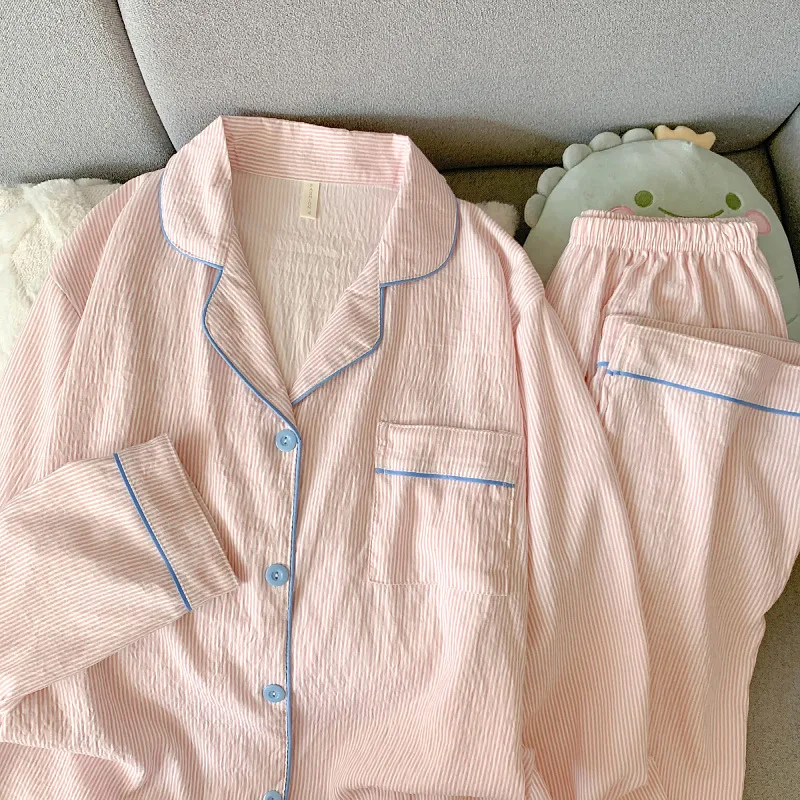 Spring/Autumn New Arrival Cloud-Print  Pyjamas for Women Long-Sleeved Top with Long Trousers Sweet and Cute Homewear Set