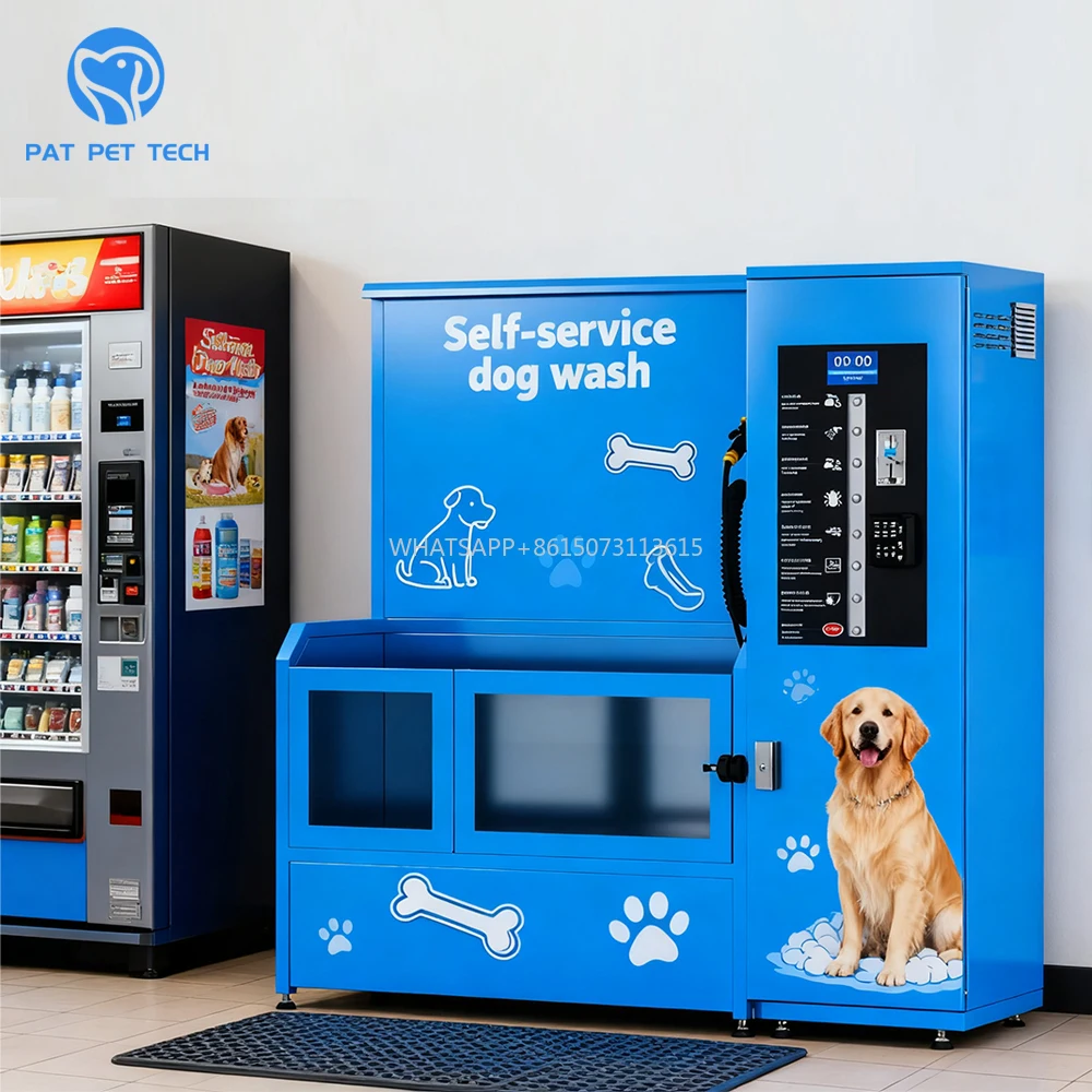 Distributore automatico self-service per lavaggio animali domestici automatizzato per una comoda esperienza di toelettatura
