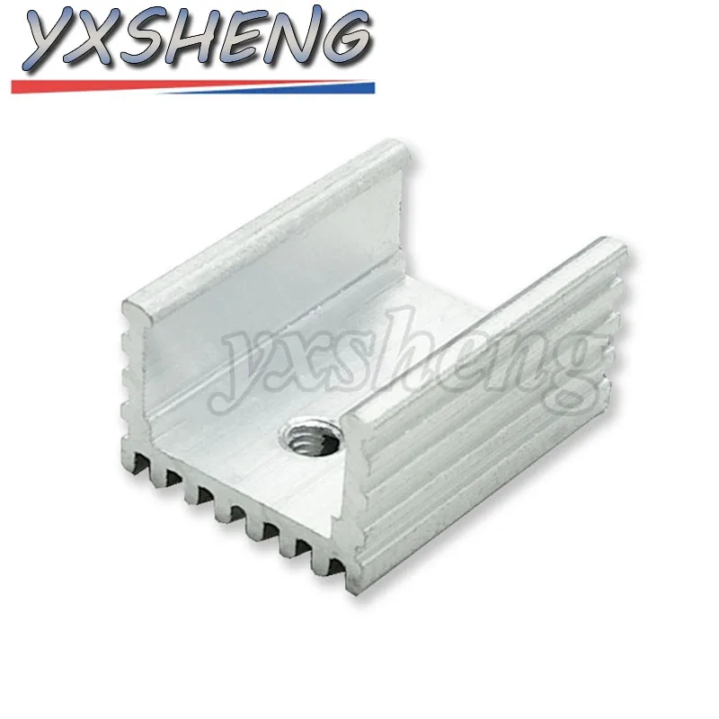 5/10PCS White Aluminum Heatsink Radiator 15*10*22mm 15x20x22MM Transistor TO-220 For TO220 Transistors