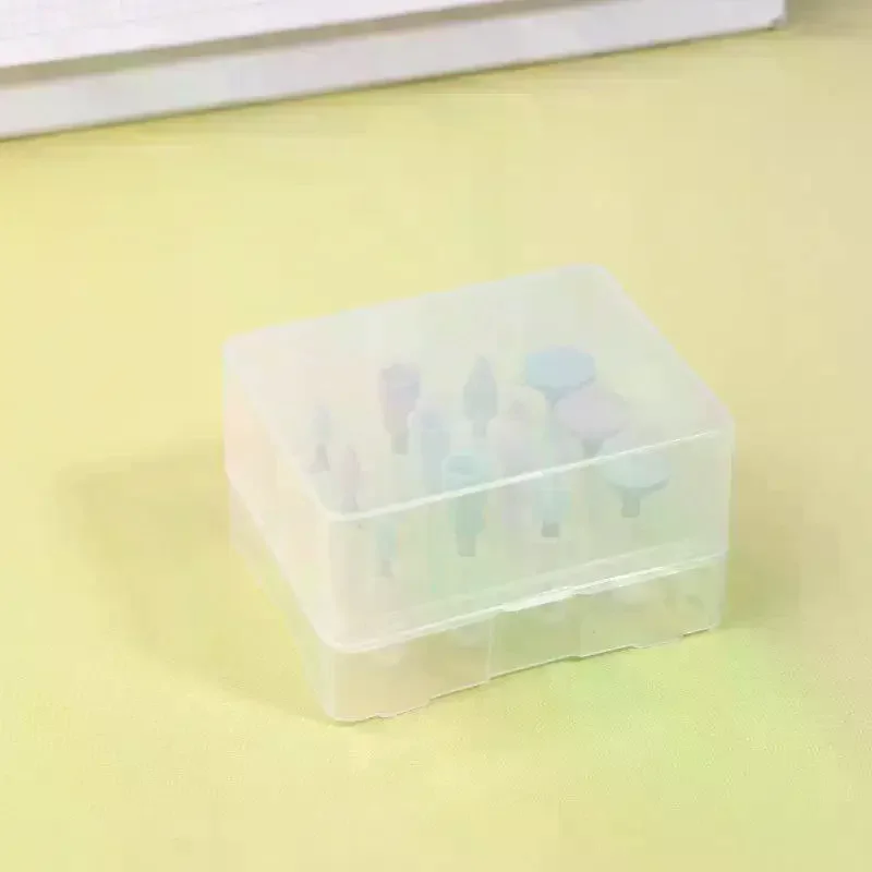 12 Pcs/Box Silicone Polishing Kit, RA 2.35mm For Polishing Resin Porcelain Composites With Low-Speed Handpiece Laboratory Tool