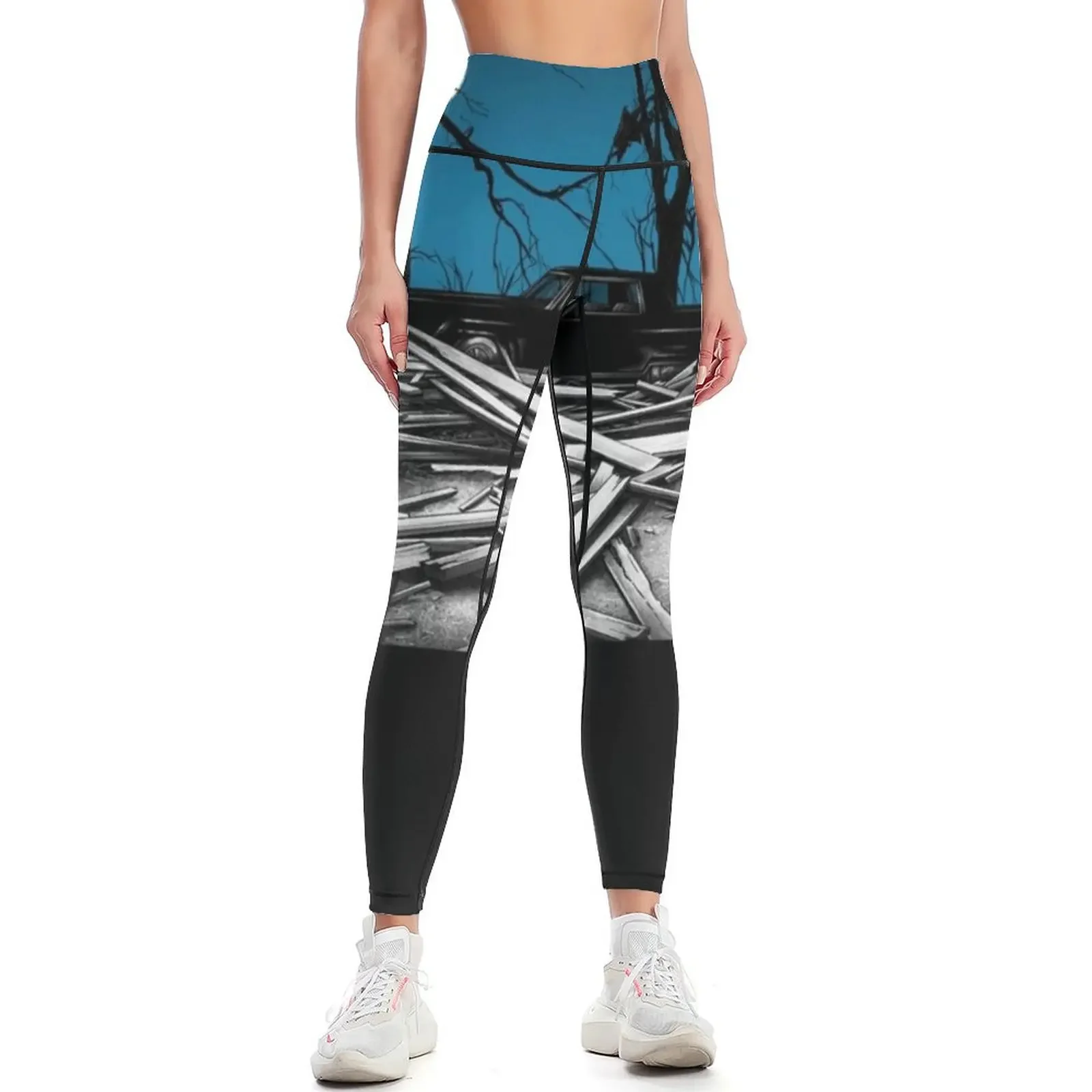 

Jack White Fear of the Dawn Classic Leggings jogging pants sport set Leginsy push up Women's fitness Womens Leggings
