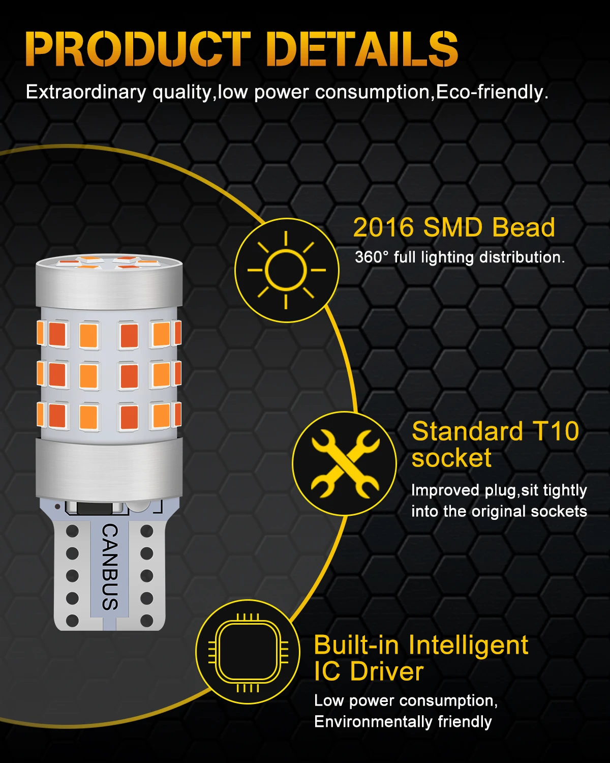Dual Colors T10 Led W5W Bulbs 9-30V T10 Canbus 2016 42SMD 168 194 Led Car Wedge Turn Side Bulb Interior Reading Dome Signal Lamp