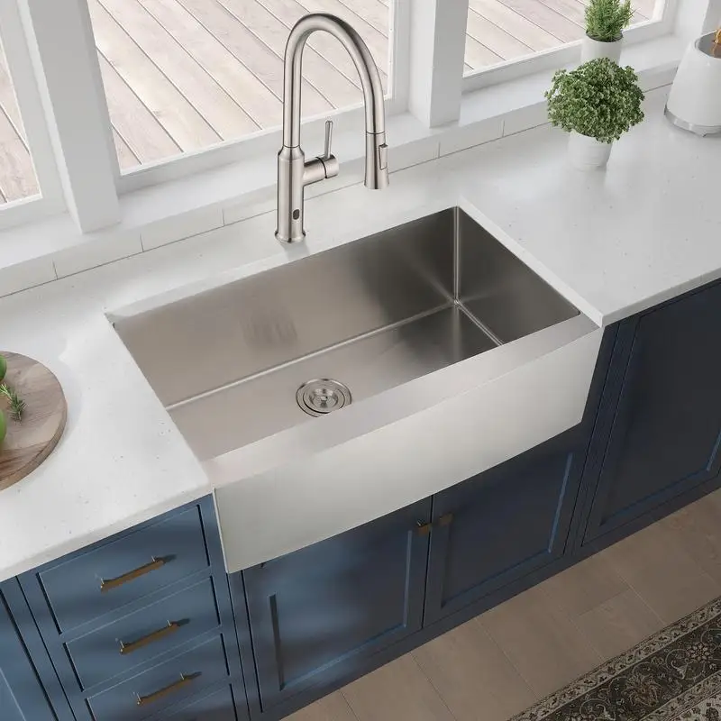 

30"x21"x10" Farmhouse Apron Single Bowl Stainless Steel Kitchen Sink - Durable and Stylish Kitchen Sink with Deep Bowl Design,