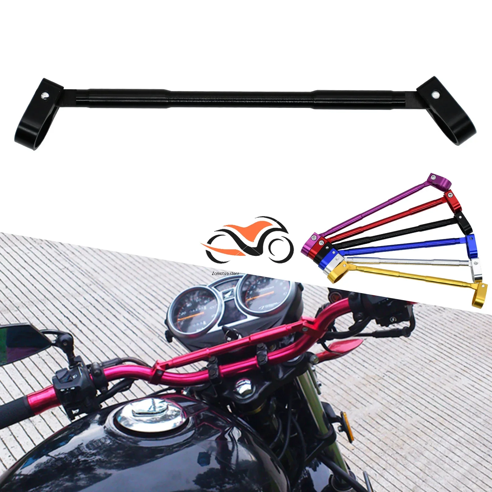 

Ручки для мотоцикла 7/8 дюйма 22 мм, руль руля, крестовина на руль для Honda Yamaha Kawasaki Suzuki Universal